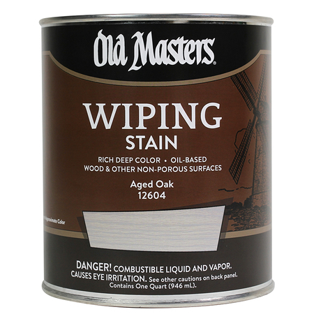 OLD MASTERS 1 Qt Aged Oak Oil-Based Wiping Stain 12604